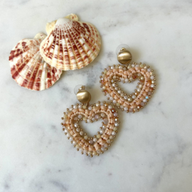STATEMENT OORBELLEN SUMMER LOVE  - GOLD PLATED