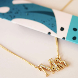 GOUDKLEURIGE KETTING - I LOVE MY MAMA