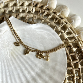 BEDEL ARMBAND CLOVER - GOLD PLATED