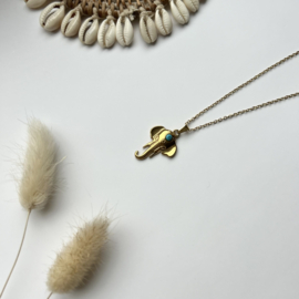 KETTING OLIFANT  - GOLD PLATED