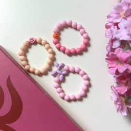 KINDER ARMBANDJE SMILEY - CRÈME KIDS