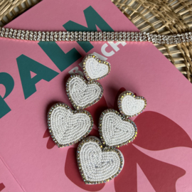 STATEMENT OORBELLEN HARTJES - WIT