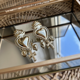 STATEMENT OORBELLEN LOVE - GOLD PLATED