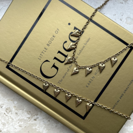 BEDEL ARMBAND HARTJES - GOLD PLATED