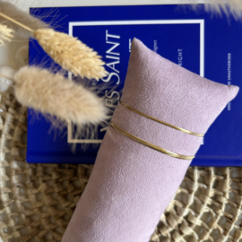 ARMBAND PLATTE SCHAKEL 5 MM - GOLD PLATED