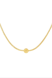 KETTING ROOS - GOLD PLATED