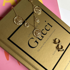 BEDEL KETTING MUNTJES  - GOLD PLATED
