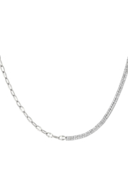 KETTING CHAIN & STRASS  - STAINLESS STEEL