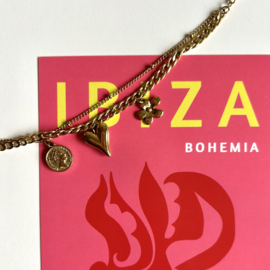 BEDEL ARMBAND FLOWER - GOLD PLATED