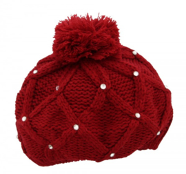 BEANIE SPARKLE- ROOD