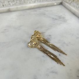 STATEMENT OORBELLEN FANCY LOVE - GOLD PLATED