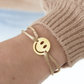 ARMBAND SMILEY BRUIN - GOLD PLATED