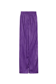 SATIJNEN BROEK MET PRINT - PAARS