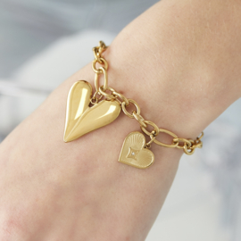 BEDEL ARMBAND LOVE -  GOLD PLATED