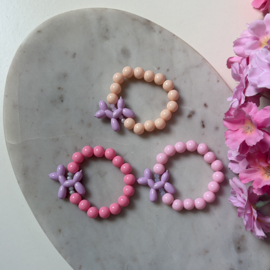 KINDER ARMBANDJE BALLON HOND - ROZE KIDS