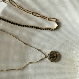 KETTING MET MUNT  - GOLD PLATED