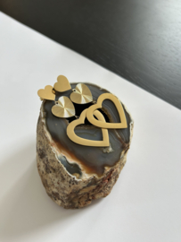 STATEMENT OORBELLEN LOVE - GOLD PLATED