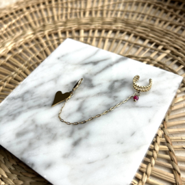 OORBEL & EARCUFF - GOLD PLATED
