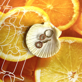 OORBELLEN CREOLEN SMILEY - GOLD PLATED