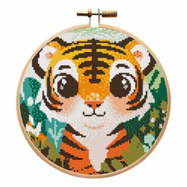 Tijger digitaal borduurpatroon