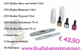 CCO Shellac starters pakket  (zonder lamp)