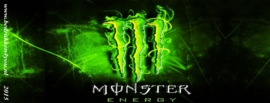 Mok Monster energy zwarte achtergrond