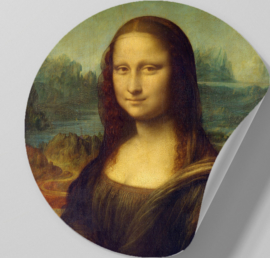 Behangcirkel zelfklevend - Mona Lisa - sticker