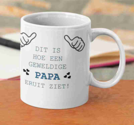 Witte mok - dit is een geweldige papa / vaderdag