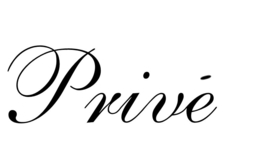 Deursticker met tekst Privé in zwart, wit of kleur letters 