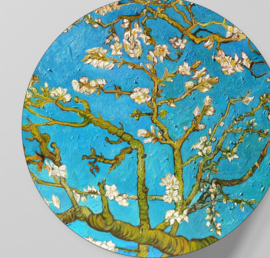 Behangcirkel zelfklevend - Van Gogh Amandelbloesem - sticker