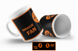 Mok  Oranje fan - twee kleuren