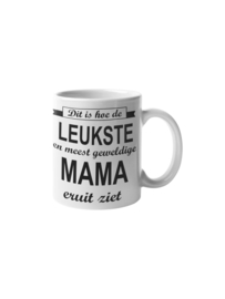 Witte mok - Dit is hoe de leukste en meest geweldige mama eruit ziet / moederdag