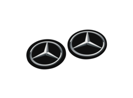 Ronde onderzetters met automerk Mercedes