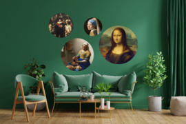 Behangcirkel zelfklevend - Mona Lisa - sticker