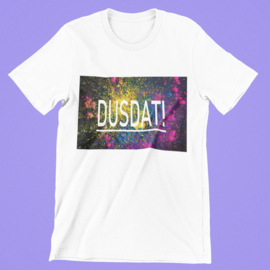 T-shirt wit DUSDAT!