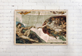Poster De geboorte van Adam - Michelangelo