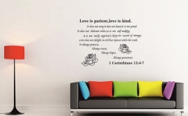 Love is patient