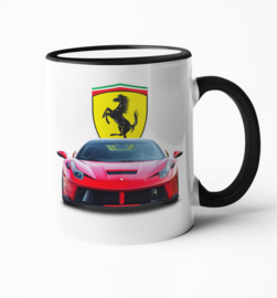 Mok  Ferrari met logo Zwart handvat