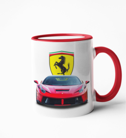 Mok  Ferrari met logo Rood handvat