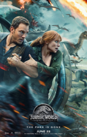 Poster Jurassic Worlds Fallen Kingdom ;  The park has gone