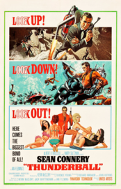 Poster  - filmposter James Bond - Sean Connery - Thunderbal