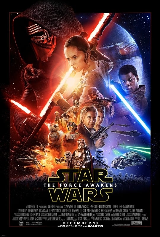 kin knoop nauwelijks Poster Star Wars - The Force Awakens - episode VII | Science Fiction |  Bedrukken4you