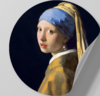 Behangcirkel zelfklevend - Meisje met de Parel - sticker