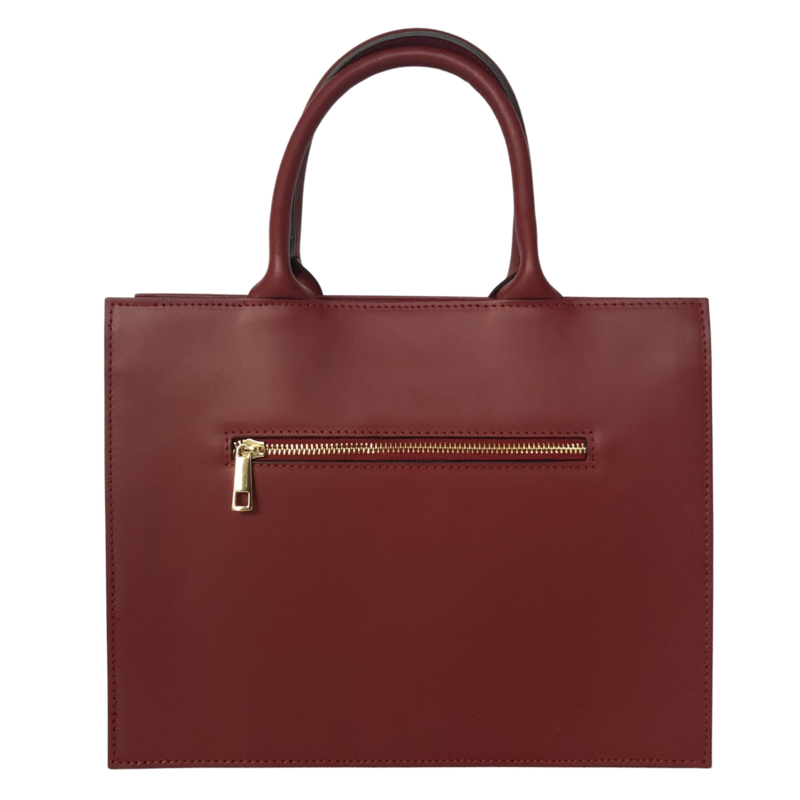 Gevlochten mat leer en suede handtas met schouderriem