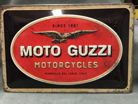 Moto Guzzi Blikken bord, 20x30cm