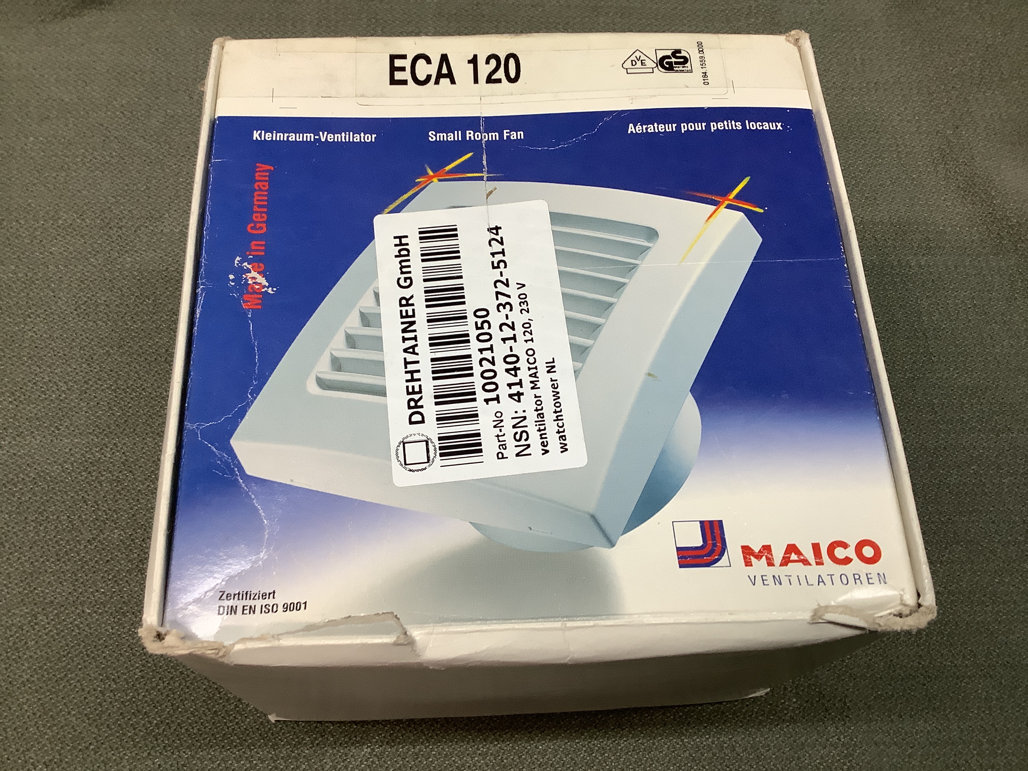 LUCHTTOEVOER VENTILATOR MAICO 120