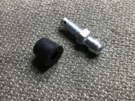 Ontluchtingsnippel + rubber dop  04/05 M6 15mm vz