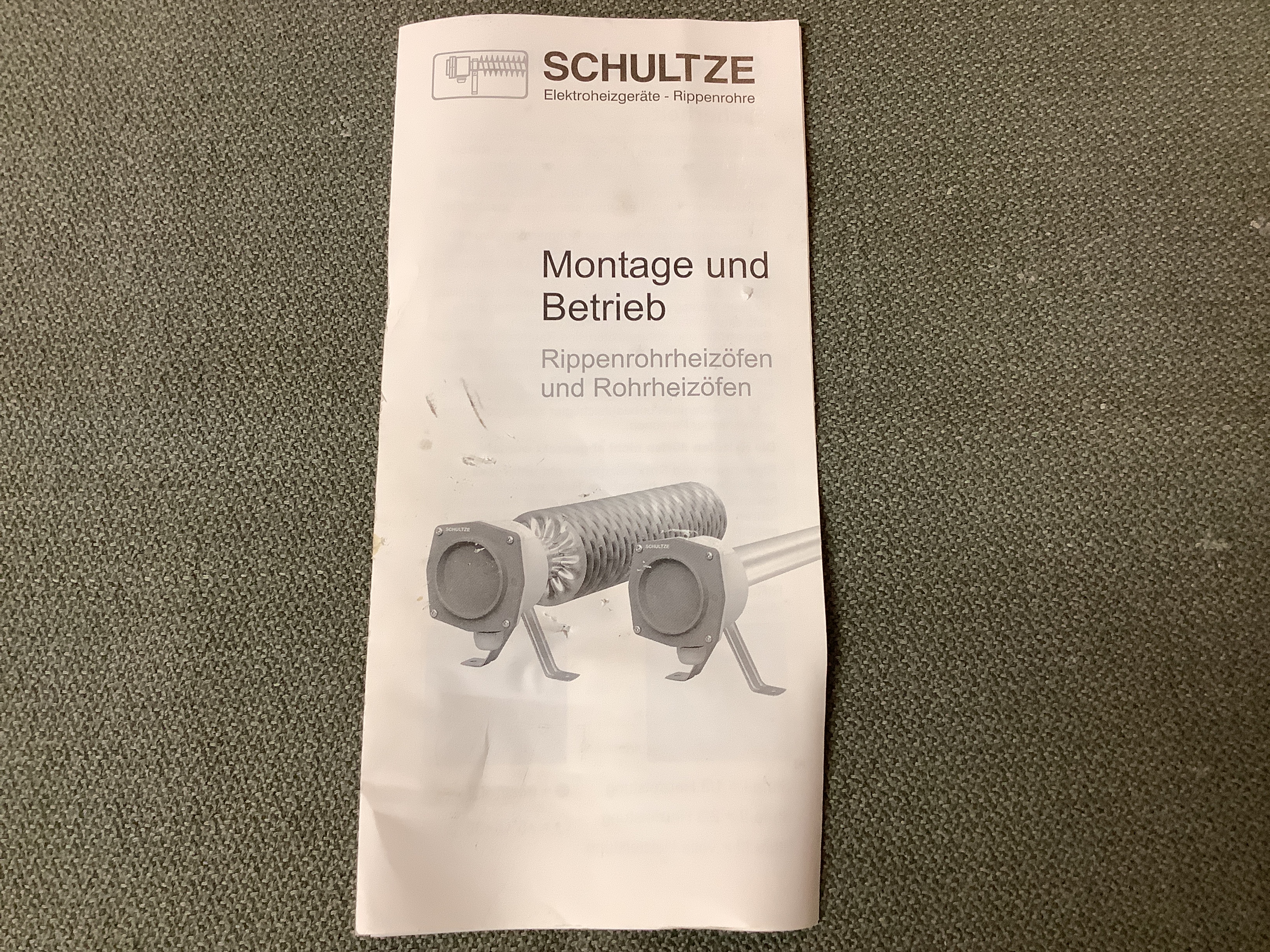 Schultze KR 120 buisverwarmingsoven kleine kamer