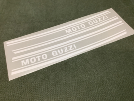 Moto Guzzi Tanksticker kit rechts+links, wit - V7 850 GT, California