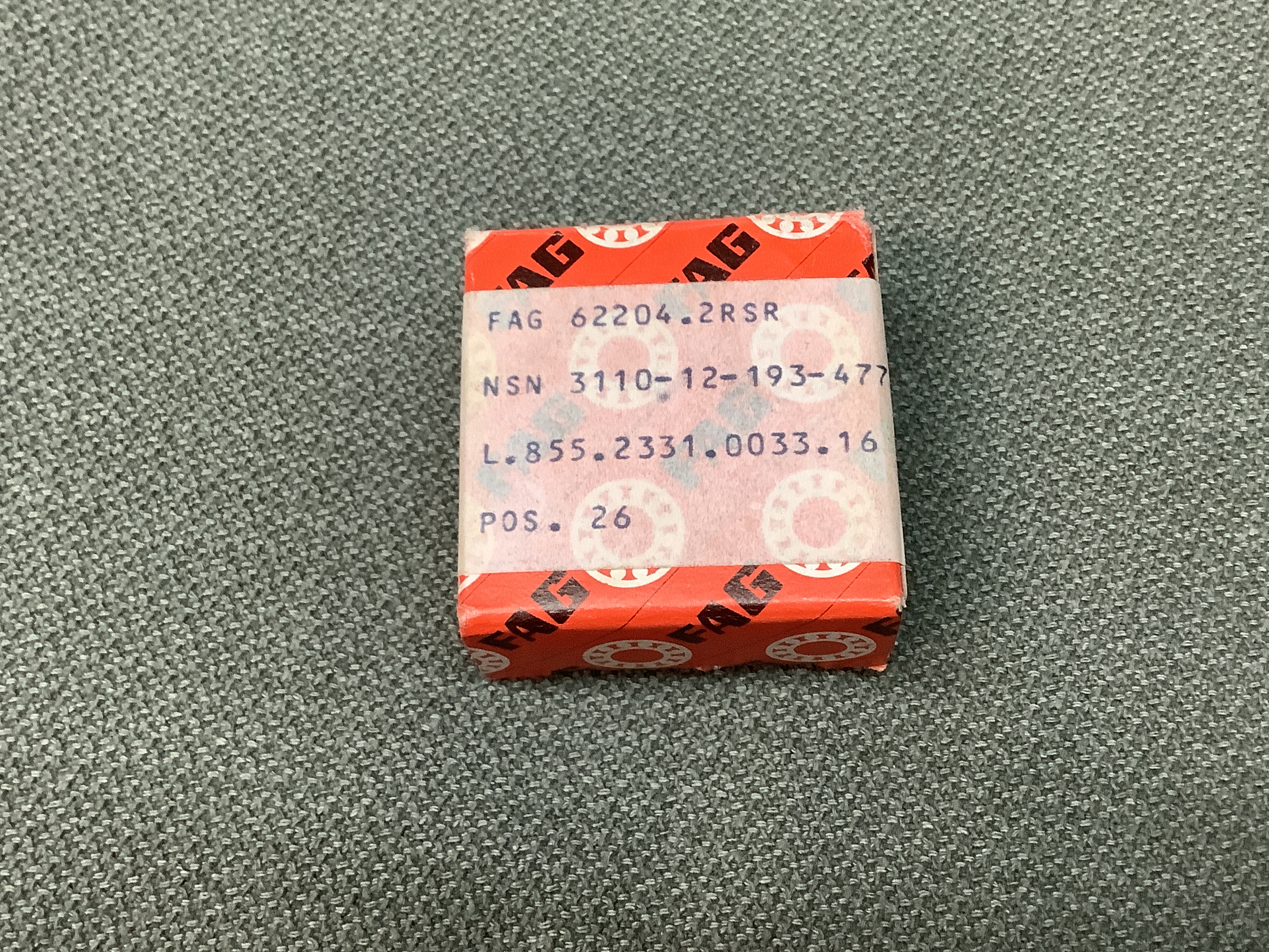 FAG Kogellager 62204 2RSR (20x47x18mm)